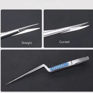 Micro-ciseaux manuels en forme de pistolet, instrument médical en titane pour la neurochirurgie et la chirurgie cérébrale - Product Image 5