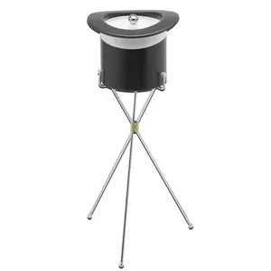 Cast Aluminium <b>Ice</b> <b>Bucket</b> High Quality Metal <b>Silver</b> <b>Ice</b> <b>Bucket</b> for Home Garden Parties Durable for Long Lasting Usage - Product Image 4