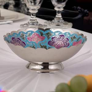 Bol décoratif en or élégant pour la décoration de la maison pièce maîtresse accents de table de Noël design élégant et moderne luxe de haute qualité - Product Image 6