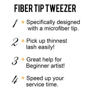 Pinzas de extensión de pestañas de Etiqueta Privada, herramientas de maquillaje, pinzas para cejas, pinzas antiestáticas para pestañas - Product Image 6