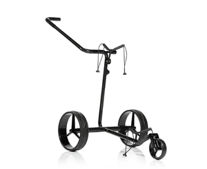 Chariot de golf électrique JuCad Carbon Drive 2.0 neuf avec batterie au lithium, moteur 200W/400W, vitesse jusqu'à 20 km/h - Product Image 1