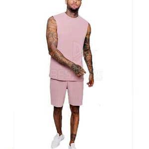 Respirant hommes sans manches ensemble court pour se prélasser hommes sans manches ensemble court pour l'extérieur - Product Image 6