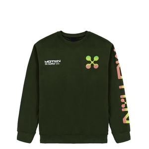 เสื้อสเวตเตอร์คอกลมสำหรับผู้ชายเสื้อสเวตเตอร์คอกลมผ้าฝ้าย100% เปล่าใส่ได้ทั้งชายและหญิง - Product Image 2