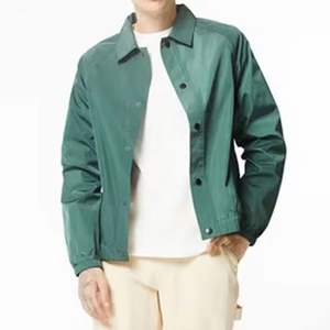 Custom Logo Winter Reversible Plus Size Loose Windproof Breathable <b>Nylon</b> Polyester Classic Coat Men's Coach Jackets For Men - Product Image 1