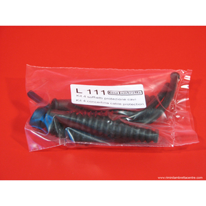 Clutch - <b>gears</b> - rear brake <b>cables</b> rubber shroud kit Lambretta LI + TV2/3 + SX + GP/DL (5 pcs.) - Product Image 1