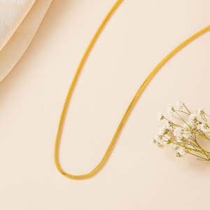 สร้อยคอทองคำคลาสสิกประดับเพชรและมุก - ของขวัญวันครบรอบสไตล์ศาสนา - Product Image 1