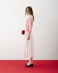 High Quality Women's <b>A</b>-<b>Line</b> <b>Skirt</b> <b>Knee</b>-<b>Length</b> Linen/Cotton Frayed-Hem Casual Anti-Wrinkle Quick Dry Natural Waistline Back Slit - Product Image 2