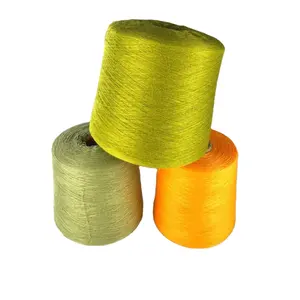 32S/2 Recycled Polyester Viscose Blended Yarn 65 Recycled Polyester 35 Viscose Dyed Yarn Manufacturer With GRS Certificate