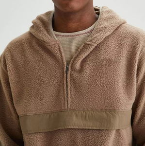 Precio al por mayor Polar Fleeces Street Wear Jacket Door Terry Fleece CVC 80% Algodón 20% poliéster tejido Terry chaqueta de invierno - Product Image 6