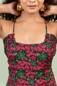 ชุดเดรสแฟชั่นหรูหราสีทึบชุดเดรสยาวเข้ารูปเซ็กซี่สำหรับผู้หญิงชุดราตรีแขนยาวคอเหลี่ยมเอวสูง - Product Image 3