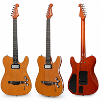 Guitare électrique Bullfighter K10 6 cordes Double micro Finition bois naturel
