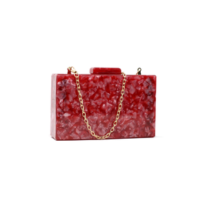 Luxury Handmade Resin Clutch Purse for Women - Custom Logo Designer Evening Bag - Product Image 1