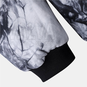 Sweat-shirt polaire à col rond pour homme, de haute qualité, motif uni, mélange de coton, grande taille, respirant, teinture unie, pour l'hiver - Product Image 6