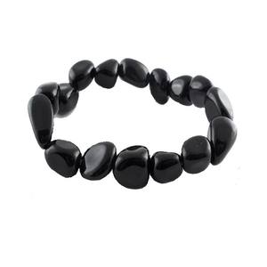 <b>Bracelet</b> <b>Black</b> Agate Tumbled Stone <b>Bracelet</b> Crystal Gemstone Fashion Jewelry Men and <b>Women</b> Gift Energy Meditation - Product Image 4