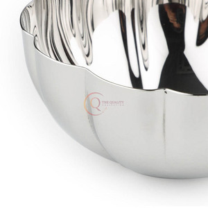 Hot Selling Stainless Steel High Quality Modern Design Large Serving Bowl for Home Hotel Restaurant and Party <b>Dinnerware</b> - Product Image 2