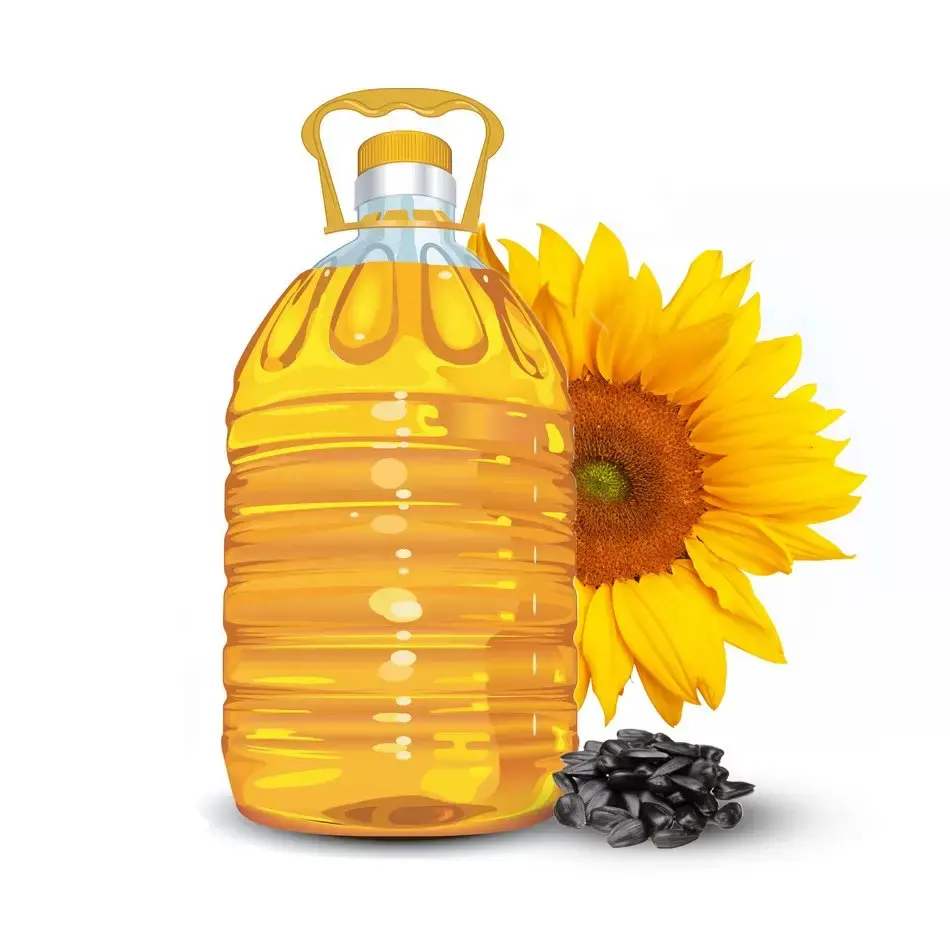 Aceite de girasol refinado, aceite de flor de sol para cocinar, precio a granel