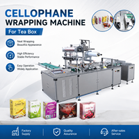 Machine d'emballage automatique / d'enveloppement en cellophane pour boîtes de poker, de thé, de cigarettes, de lait, de parfum et de chocolat