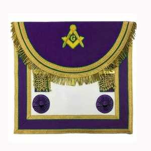 Tablier avec bordure cousue dorée légère sangle lisse et texture douce adaptée aux uniformes formels et aux présentations d'événements - Product Image 1