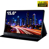 Monitor Portátil al por Mayor de 15.6 Pulgadas FHD 1080P USB C HDMI para Juegos, Pantalla IPS Ultradelgada con Cubierta Inteligente y Altavoces, HDR Plug&Play
