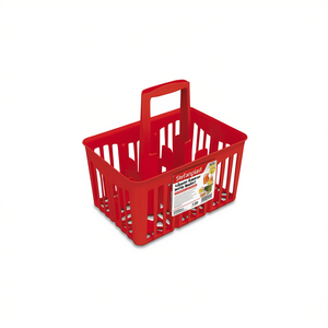 Cesta Portabotellas Stefanplast para 6 Botellas, Color Rojo 42217, Elegante Botellero con Espacio Práctico para 6 Botellas - Product Image 2