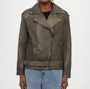 OEM mejores chaquetas de invierno de las mujeres delgadas de cuero personalizado último diseño chaqueta de cuero genuino Mujer - Product Image 1