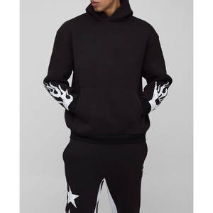 Chándal informal de invierno para hombre, nuevo diseño serigrafiado, transpirable, con logotipo personalizado, jersey de talla grande, chándales - Product Image 3