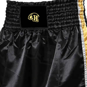 2025 Shorts de boxe taille élastique pour hommes 100% coton motif solide taille moyenne impression numérique pour l'entraînement et la compétition - Product Image 5