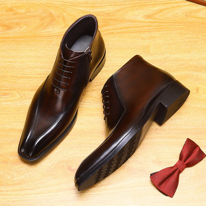 รองเท้าหนังแท้ผู้ชาย สไตล์อังกฤษ สำหรับฤดูร้อน พื้นนุ่ม ระบายอากาศดี หัวแหลม แบบสวม ไม่มีเชือก  สำหรับใส่ลำลองหรือทำงาน - Product Image 3