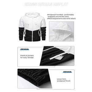 เสื้อวอร์มแจ็กเก็ตลำลองสำหรับทุกเพศ2025ฤดูหนาวผ้ายืดเข้ารูปติดโลโก้ด้านหน้าสีทึบออกแบบได้ตามที่ต้องการ - Product Image 4