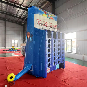 เกมบาสเก็ตบอลเป่าลมเชิงพาณิชย์ หกห่วงติดต่อกัน เกมยิงบาสเก็ตบอลเป่าลม PVC สำหรับเด็กเล่นกลางแจ้ง - Product Image 2