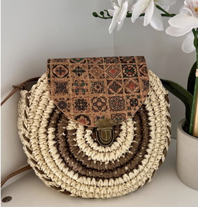 Sac à main rond multifonctionnel en rotin fait main à la mode Artisanat de haute qualité - Product Image 3