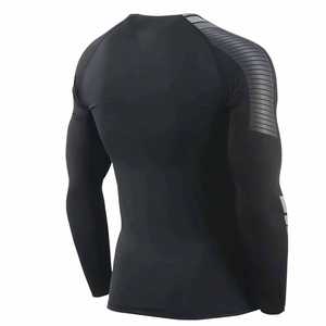 Rashguards MMA pour hommes, écologiques, à séchage rapide, légers, manches longues, respirants, en polyester, confortables pour l'entraînement en salle de sport - Product Image 1