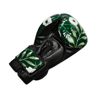 Meilleure vente de gants de boxe imprimés pour hommes personnalisés OEM gants d'entraînement en cuir véritable directement fabriqués pour la boxe d'arts martiaux - Product Image 5