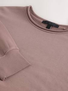 Sweat-shirt personnalisé de couleur unie de grande taille de meilleure qualité pour les femmes Sweat-shirt confortable à manches longues pour femmes - Product Image 2