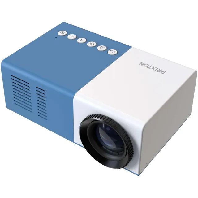 Prixton Cinema Mini Projector with USB Interface Under 10m Control Range for Personalized Presentations