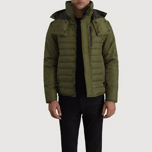 Veste matelassée en toile à col montant, vente en gros, faible MOQ, fabricant OEM, haute qualité, coupe-vent et imperméable, prix raisonnable - Product Image 3