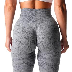 Mallas deportivas push-up sin costuras para mujer, ropa de gimnasio de cintura baja con efecto Scrunch Bum, pantalones de Fitness - Product Image 4