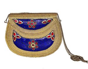 Bolsos de noche con mosaico étnico de alta calidad, elegantes y con buen aspecto, para atuendos tradicionales, fiestas y bodas. - Product Image 2