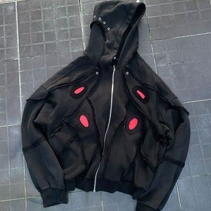 เสื้อฮู้ดผู้ชายพิมพ์ลายได้ทุก Y2K สำหรับผู้ชายเสื้อฮู้ดผ้าคอตตอนซักได้สำหรับผู้ชายวินเทจซิปกันแดดจางลง - Product Image 2