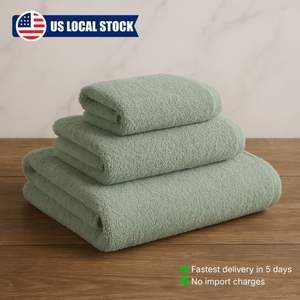 Serviette de bain en coton biologique 100% certifiée GOTS, douce, moelleuse, absorbante, séchage rapide, écologique, serviette de spa de luxe, stock local américain - Product Image 2