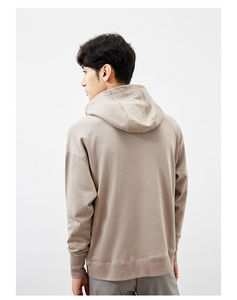 Sudadera con Capucha de Algodón Supima para Hombre, Sudadera Lisa, Sudadera con Capucha de Forro Polar Orgánico, Ropa Masculina, Suéter - Product Image 4