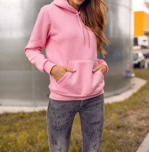 Vêtements d'hiver pour femmes Sweat à capuche à manches longues Impression de logo Pull oversize Sweat à capuche personnalisé pour femmes - Product Image 6