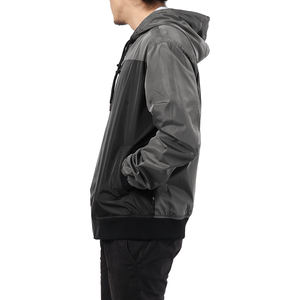 Veste coupe-vent personnalisée de marque pour hommes veste d'hiver à capuche extérieure veste coupe-vent pull à demi-fermeture éclair veste - Product Image 5