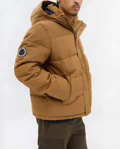 Veste d'hiver matelassée pour homme, chaude, épaisse, légère, à capuche, coupe-vent, imperméable, pour usage extérieur - Product Image 3