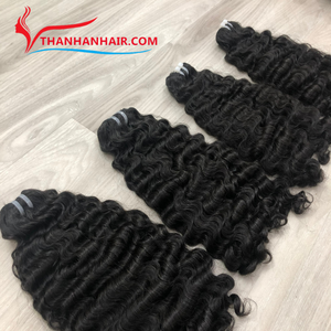 Extensiones de pelo de trama de cabello humano vietnamita virgen rizado birmano al por mayor - Product Image 2
