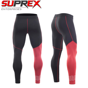 Custom <b>Mens</b> <b>Compression</b> <b>Tights</b> Spandex/Nylon 140g Elastic Colorblock Quick Dry Stretch Ankle-Length Waist Breathable Gym Running - Product Image 5