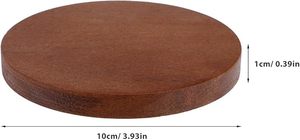 Posavasos Redondo de Madera Pulida, Estilo Bohemio, Ecológico, Hecho a Mano, con Superficie Lisa para Tazas de Café y Té, Precio al por Mayor - Product Image 5