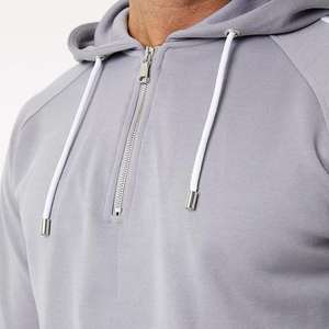 Chándal de gimnasio informal de peso pesado para hombre, ropa cómoda de otoño para correr y entrenar, chándales de traje ajustado de algodón y poliéster - Product Image 2