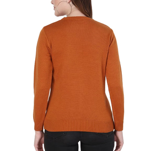 Pull décontracté pour femmes Look quotidien Pull pour femmes avec col rond Texture tricotée Pull élégant à col roulé - Product Image 2