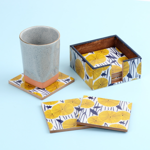 Posavasos de diseño decorativo de madera esmaltada, aislamiento antideslizante, impermeable, suave, antideslizante, posavasos de madera, posavasos de corcho por sublimación - Product Image 6